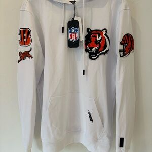 Pro Standard White NFL Hoodie with Tiger Logo